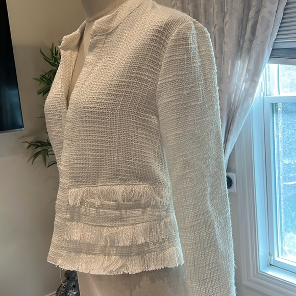 Cupcake & cashmere S Elegant White Women's Jacket - Picture 2 of 2